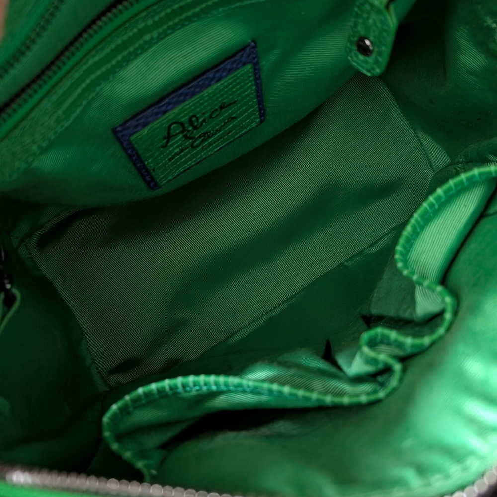 Alice + Olivia Vibrant Green Satchel - Picture 12 of 16
